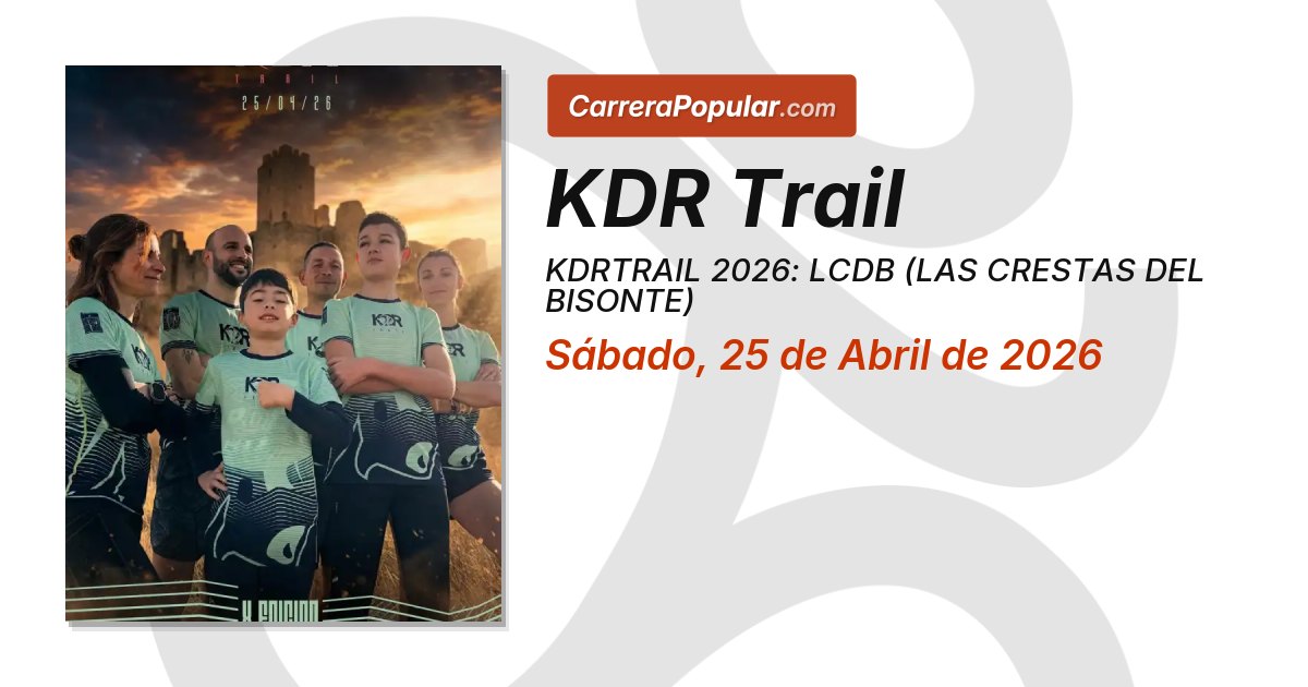 KDR Trail. Trail Running en Cadrete (Zaragoza). Abril 2026