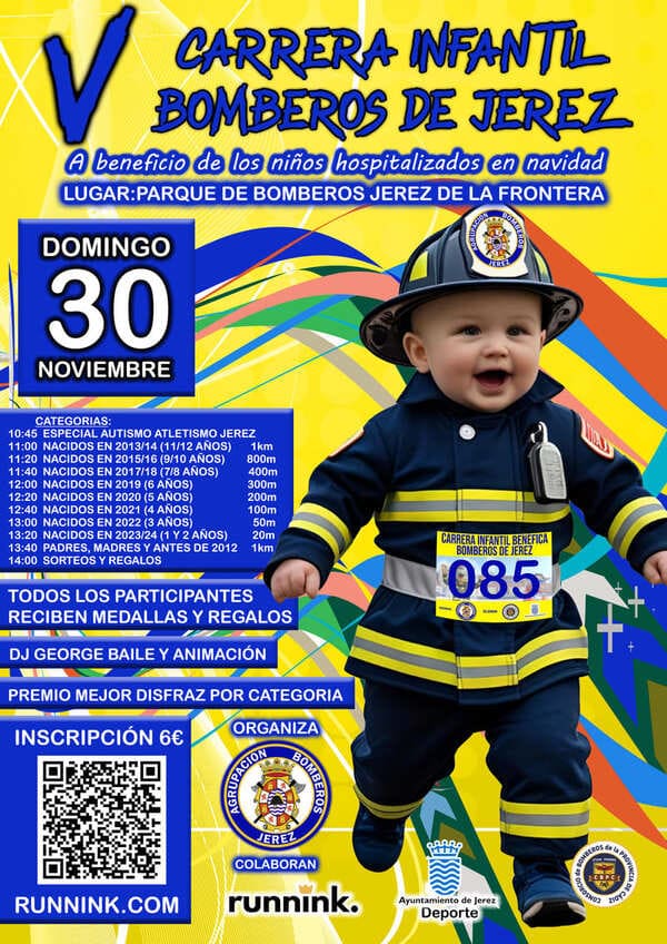 5ª Carrera infantil Benéfica Bomberos de Jerez