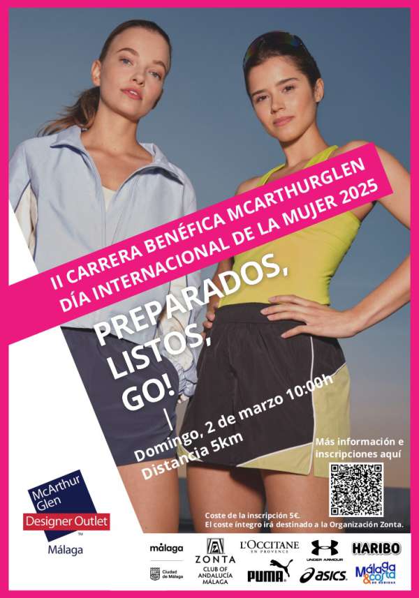 Carrera Popular en Málaga. Carrera de la Mujer McArthurGlen