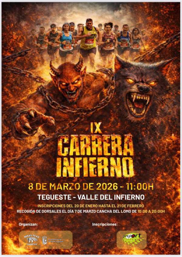 Trail Running en Tegueste. Carrera de Montaña El Infierno