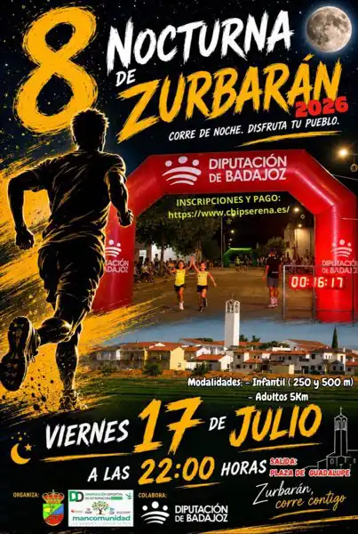 5K en Zurbarán. Carrera Nocturna de Zurbarán