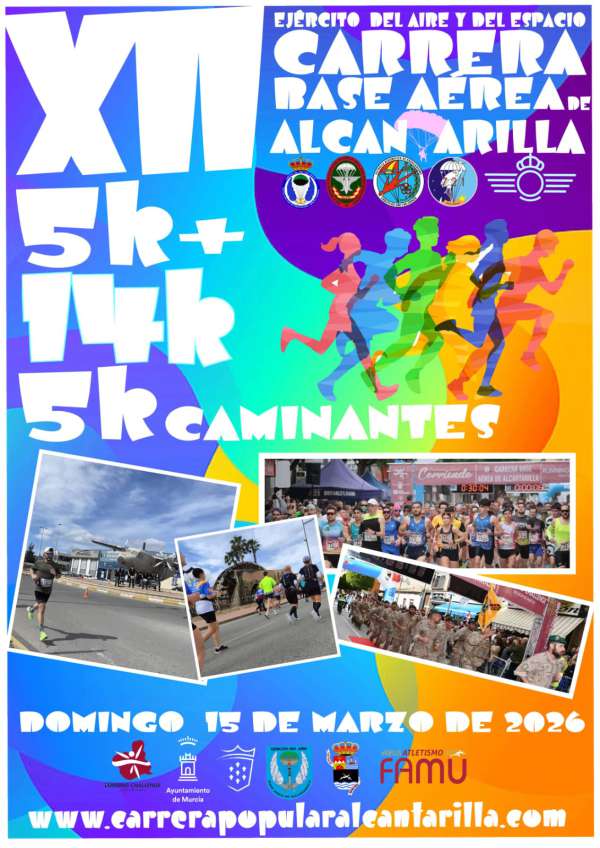 Carrera Popular en Alcantarilla. Carrera Popular Base Aérea de Alcantarilla