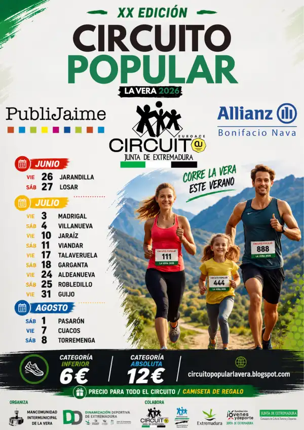 Carrera Popular en Torremenga de la Vera. Carrera Popular de Torremenga
