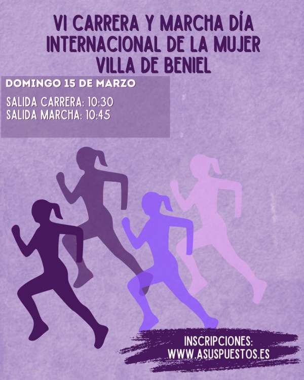 5K en Beniel. Carrera Popular Día de la Mujer