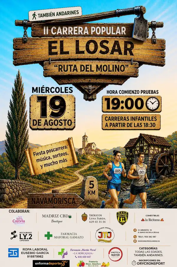 Carrera Popular en El Losar del Barco. Carrera Popular El Losar del Barco