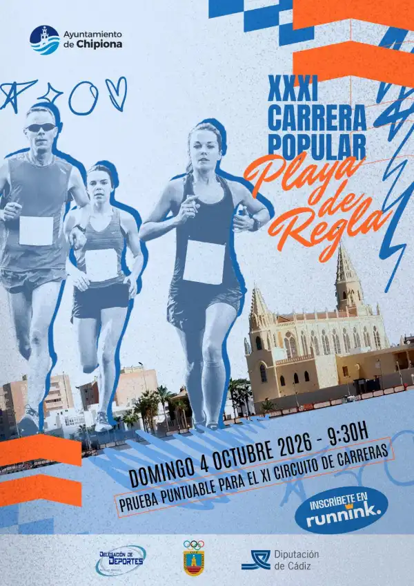 Carrera Popular en Chipiona. Carrera Popular Playa de Regla