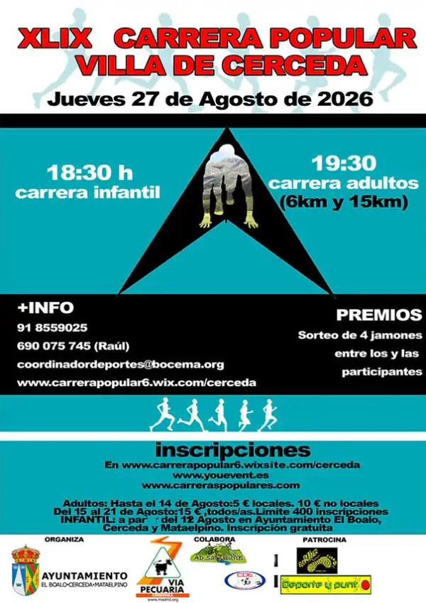 Carrera Popular en El Bolao - Cerceda - Mataelpino. Carrera Popular Villa de Cerceda