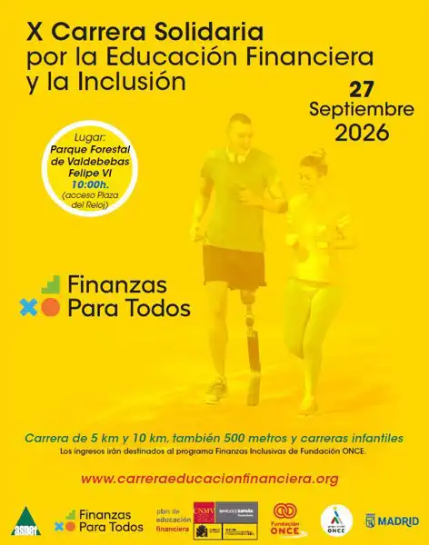 Carrera Popular en Valdebebas. Carrera por la Educación Financiera y la Inclusión