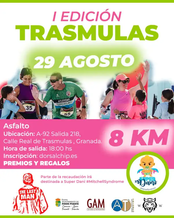 Trail Running en Trasmulas - Pinos Puente. Carrera Trasmulas