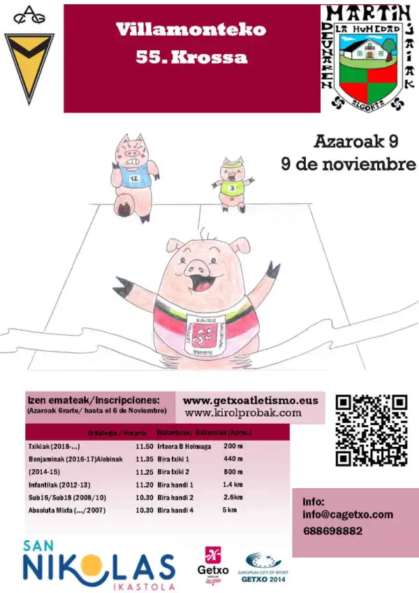 5K en Algorta - Getxo. Cross Villamonte