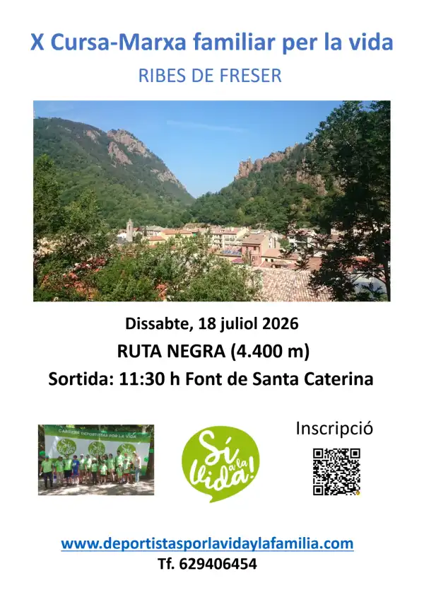 5K en Ribes de Freser. Cursa Familiar por la Vida
