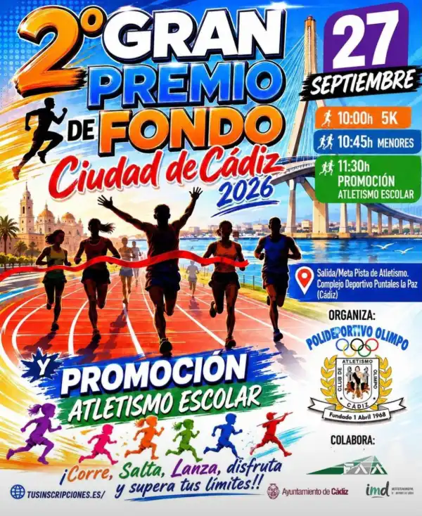 5K en Cádiz. Gran Premio de Fondo Ciudad de Cádiz