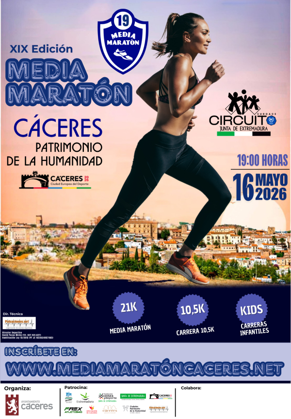 Media Maratón Cáceres Patrimonio de la Humanidad