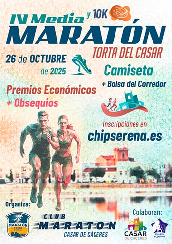 IV Media Maratón y 10K Torta del Casar de Cáceres 2025