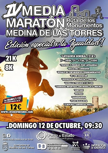 IV Media Maratón Ruta de los Monumentos de Medina de las Torres (Badajoz)