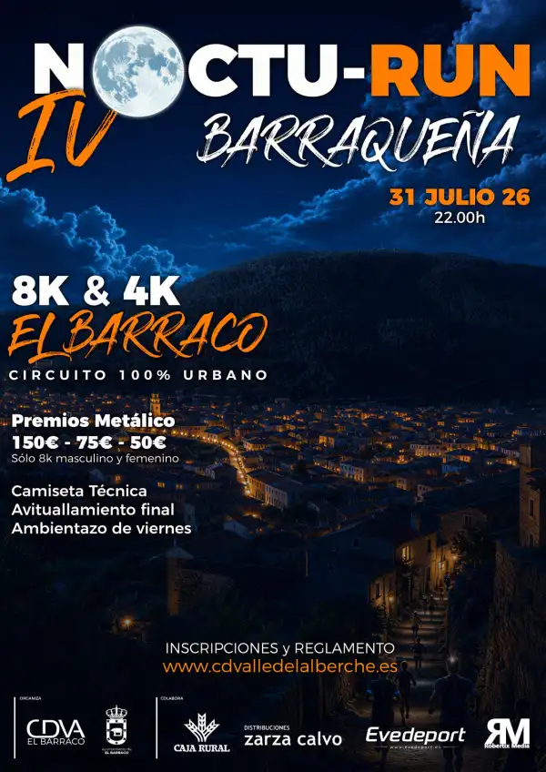 Carrera Popular en El Barraco. Noctu-Run Barraqueña