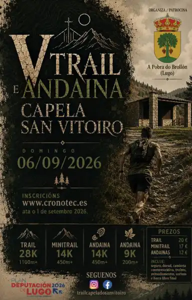 Trail Running en A Pobra do Brollón. Trail Capela do San Vitoiro