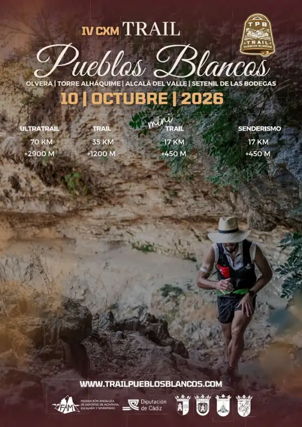 Trail Running en Olvera. Trail Pueblos Blancos