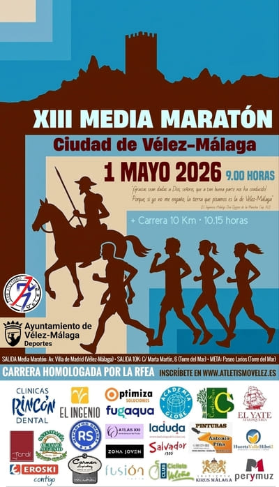 XIII Media Maratón Ciudad de Vélez-Málaga 2026
