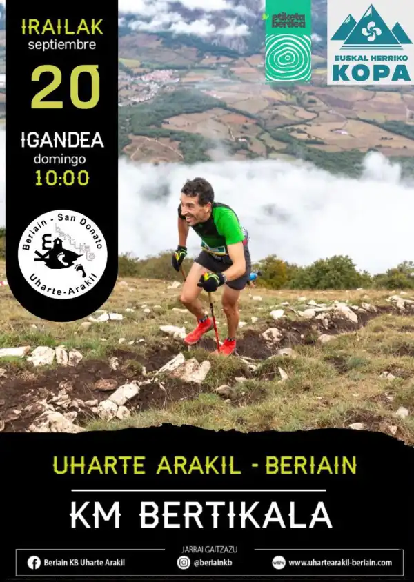 Trail Running en Uharte Arakil. XVII KV Uharte Arakil-Beriain