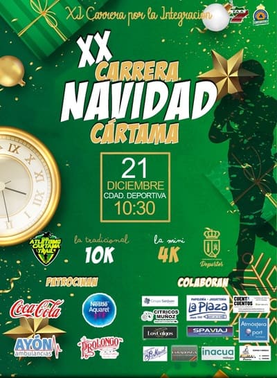XX Carrera Navidad Ciudad de Cártama y IX Carrera de Navidad por la Integración
